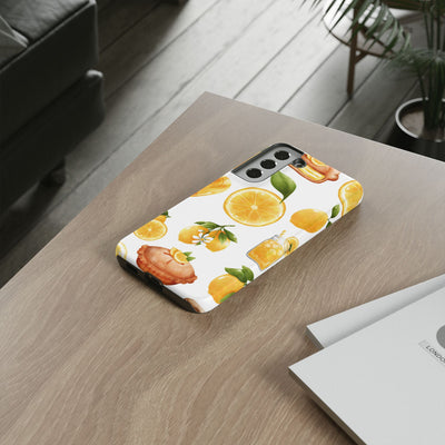 Impact Resistant, Lemon Fruit Pie, Cute Phone Cases for Samsung S24, S23, S22, S21, IPhone 15 pro Iphone 14 pro Iphone 13 IPhone 12 Iphone 11