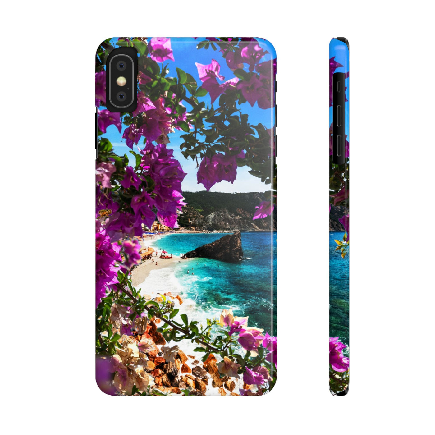 Bougainvillea Sea View Slim Cute Phone Cases for Iphone  | iPhone 15 Case | iPhone 15 Pro Max Case, Iphone 14, Iphone 14 Pro Max, Iphone 13