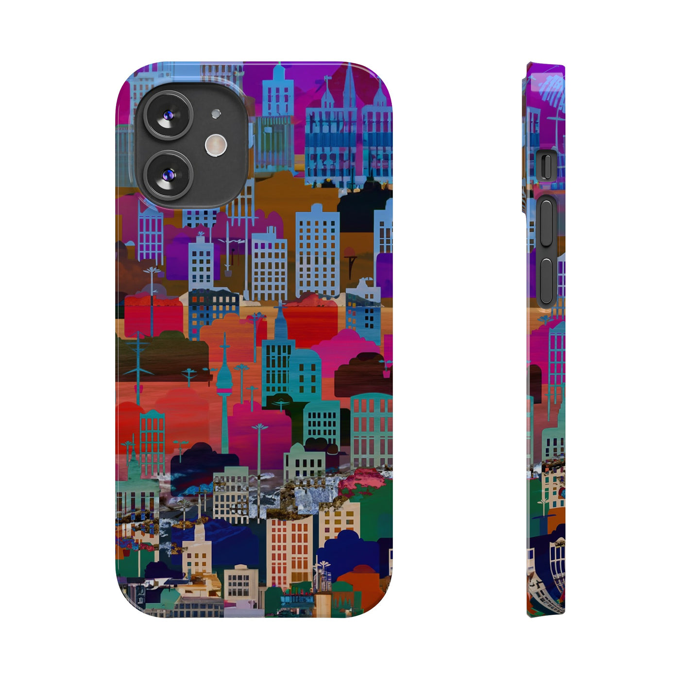 Slim Cute iPhone Cases - | iPhone 15 Case | iPhone 15 Pro Max Case, Iphone 14 Case, Iphone 14 Pro Max, Iphone 13, Summer Big City