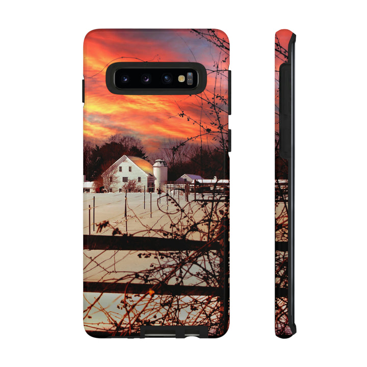 Cute Samsung Phone Case | Aesthetic Samsung Phone Case | Galaxy S23, S22, S21, S20 | Winter Sunset, Protective Phone Case - Studio40ParkLane