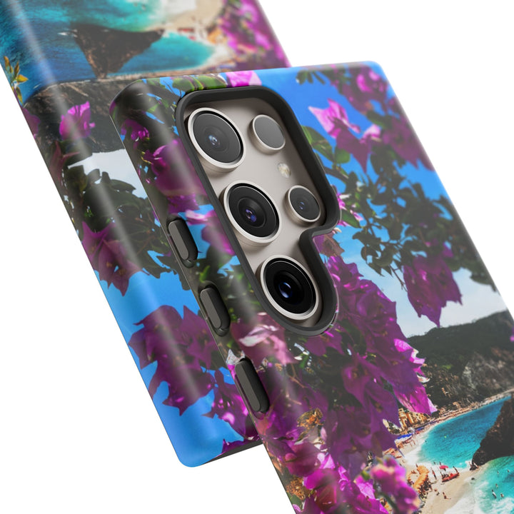 Impact Resistant, Bougainvillea Seaview, Cute Phone Cases for Samsung S24, S23, S22, S21, IPhone 15 pro Iphone 14 pro Iphone 13 IPhone 12 Iphone 11 - Studio40ParkLane