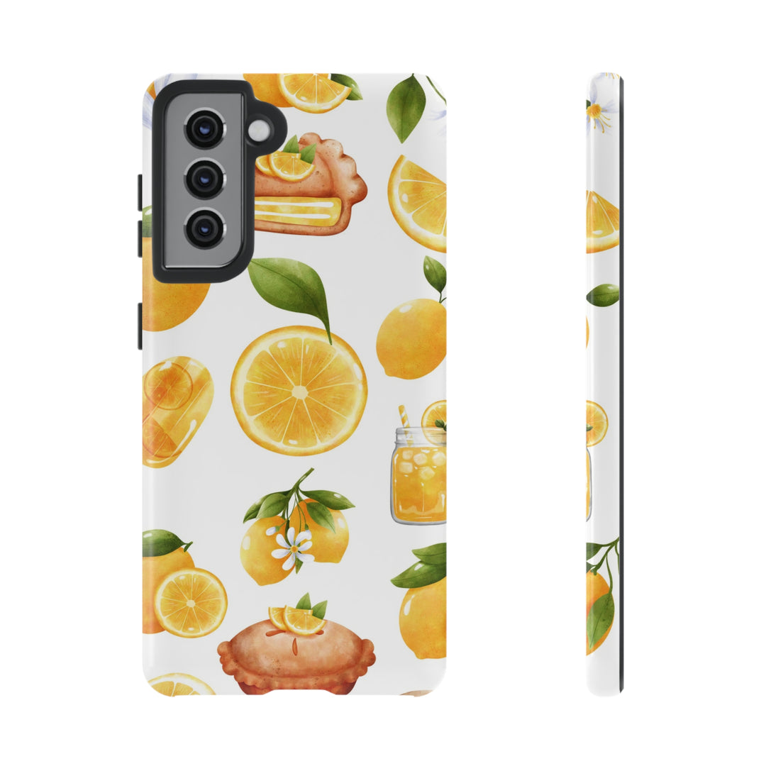 Cute Samsung Phone Case | Aesthetic Samsung Phone Case | Galaxy S23, S22, S21, S20 | Summer Fruit Lemons, Protective Phone Case - Studio40ParkLane