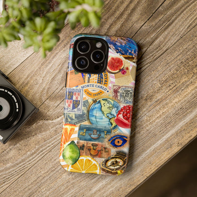 Cute European Summer Collage Phone Case, for IPhone 16 Case | Iphone 15, Iphone 14, IPhone 13 Case, 11 8 7, Samsung Galaxy S24, S23, S22, S21 Extra Protective