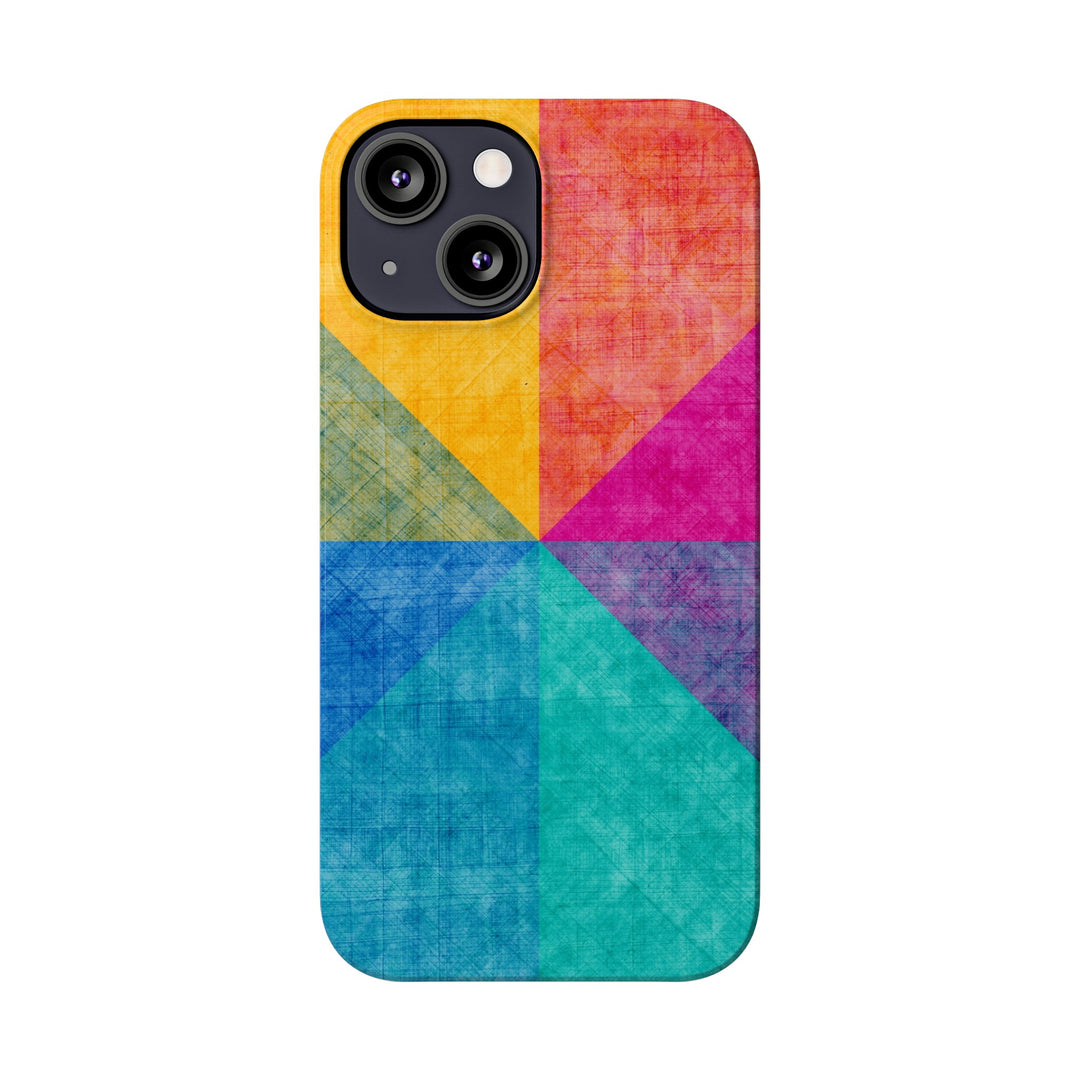 Slim Cute Phone Cases for Iphone | iPhone 15 Case | iPhone 15 Pro Max Case, Iphone 14, Iphone 14 Pro Max, Iphone 13, Abstract Colored Shapes - Studio40ParkLane