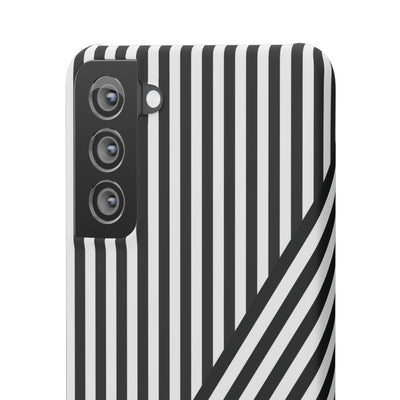 Aesthetic Black White Stripes Cute Phone Case Sleek Snap - For iPhone 17 Pro Max iPhone 16 Pro iPhone 15 Iphone 14 Plus 13 Pro 12 11 10 Gift - Studio40ParkLane