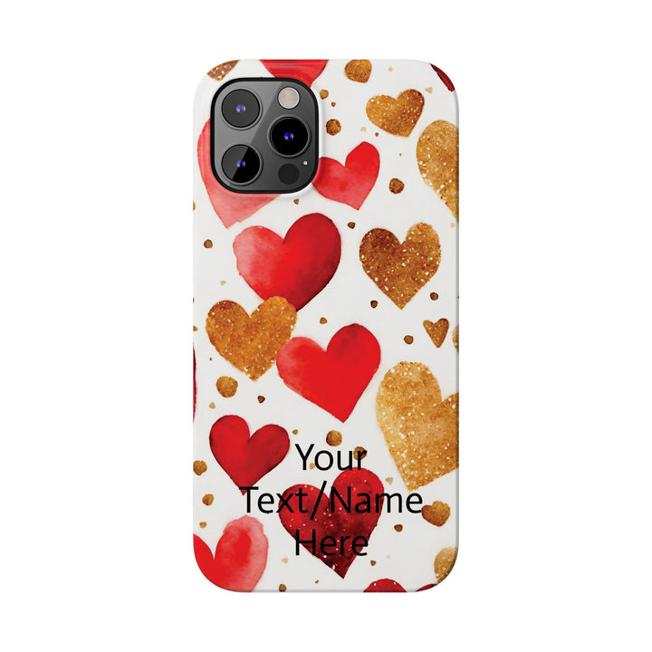 Slim Custom Personalized Valentine Love Gift for Her Cute Phone Cases for Iphone 16 Pro Max | iPhone 15 Case | iPhone 15 Pro Max Case, Iphone 14 - Studio40ParkLane