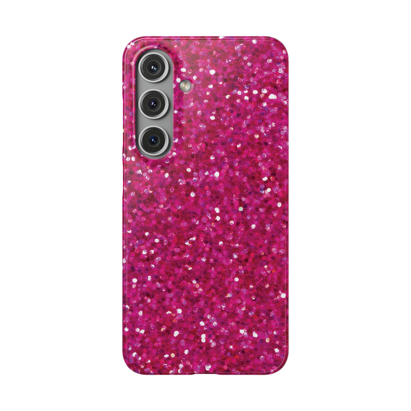 Snap Non-Glitter Muted Pink Play on "Faux" Glitter Effect Cute Phone Cases for Samsung and Iphone, 16, 15, 14, S24, S23, S22, S21, S20, Plus and Ultra