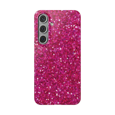 Snap Non-Glitter Muted Pink Play on "Faux" Glitter Effect Cute Phone Cases for Samsung and Iphone, 16, 15, 14, S24, S23, S22, S21, S20, Plus and Ultra