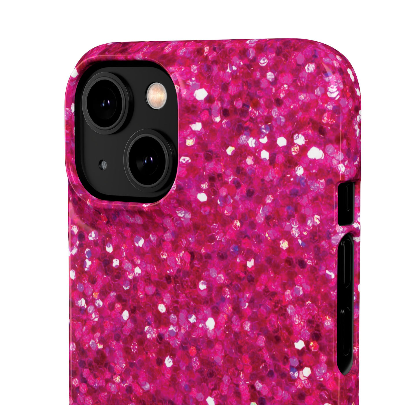 Snap Non-Glitter Muted Pink Play on "Faux" Glitter Effect Cute Phone Cases for Samsung and Iphone, 16, 15, 14, S24, S23, S22, S21, S20, Plus and Ultra