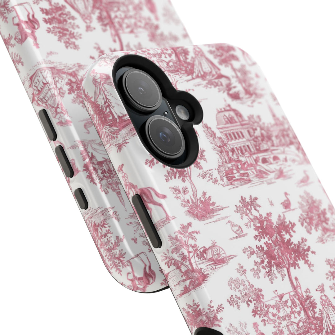 Magsafe French Toile Personalized Initial Custom Gift Cute Phone Cases for Iphone 16 Pro Max | iPhone 15, Pro Max Case, Iphone 14, 13, 12, 11, 10 - Studio40ParkLane