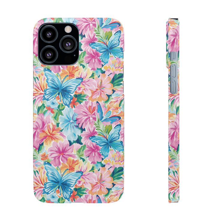 Sleek Snap Butterflies Flowers Cute Phone Case for iPhone 16 15 14 13 12 11 X Xs Max Xr Pro Plus Samsung Galaxy S24 S23 S22 S21 S20 Ultra