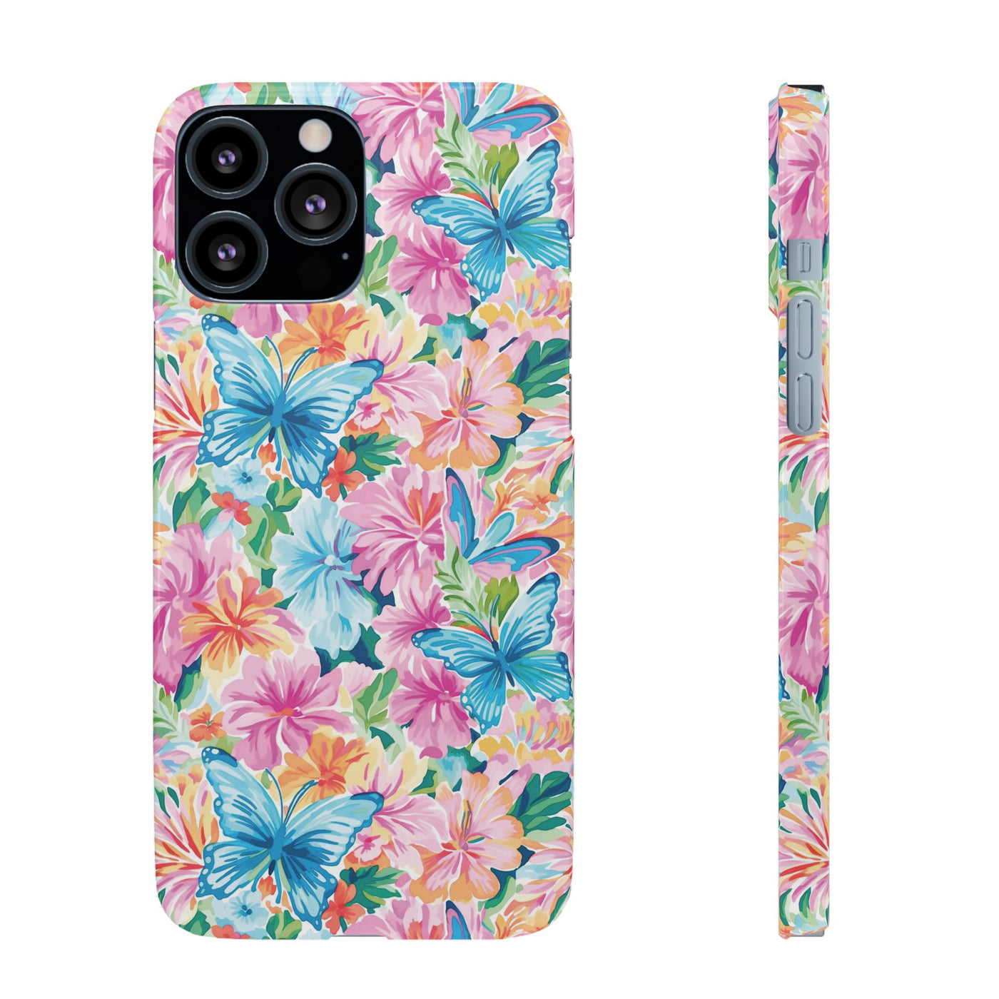 Snap Butterflies Flowers Cute Phone Cases for Samsung S24, S23, S22, S21, S20, Plus and Ultra, Iphone 16 Pro Max, Iphone 15, 14, 13, 12, 11, 10 - Studio40ParkLane