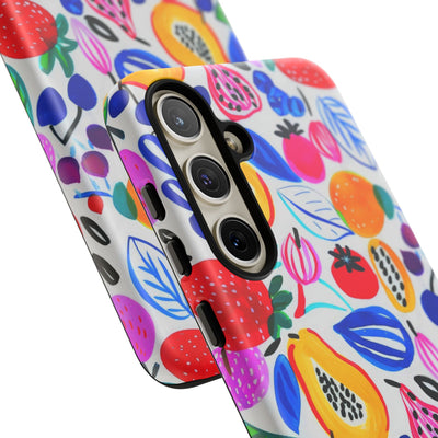 Cute Samsung Phone Case | Aesthetic Samsung Phone Case | Galaxy S23, S22, S21, S20 | Summer Fruit Cocktail, Protective Phone Case
