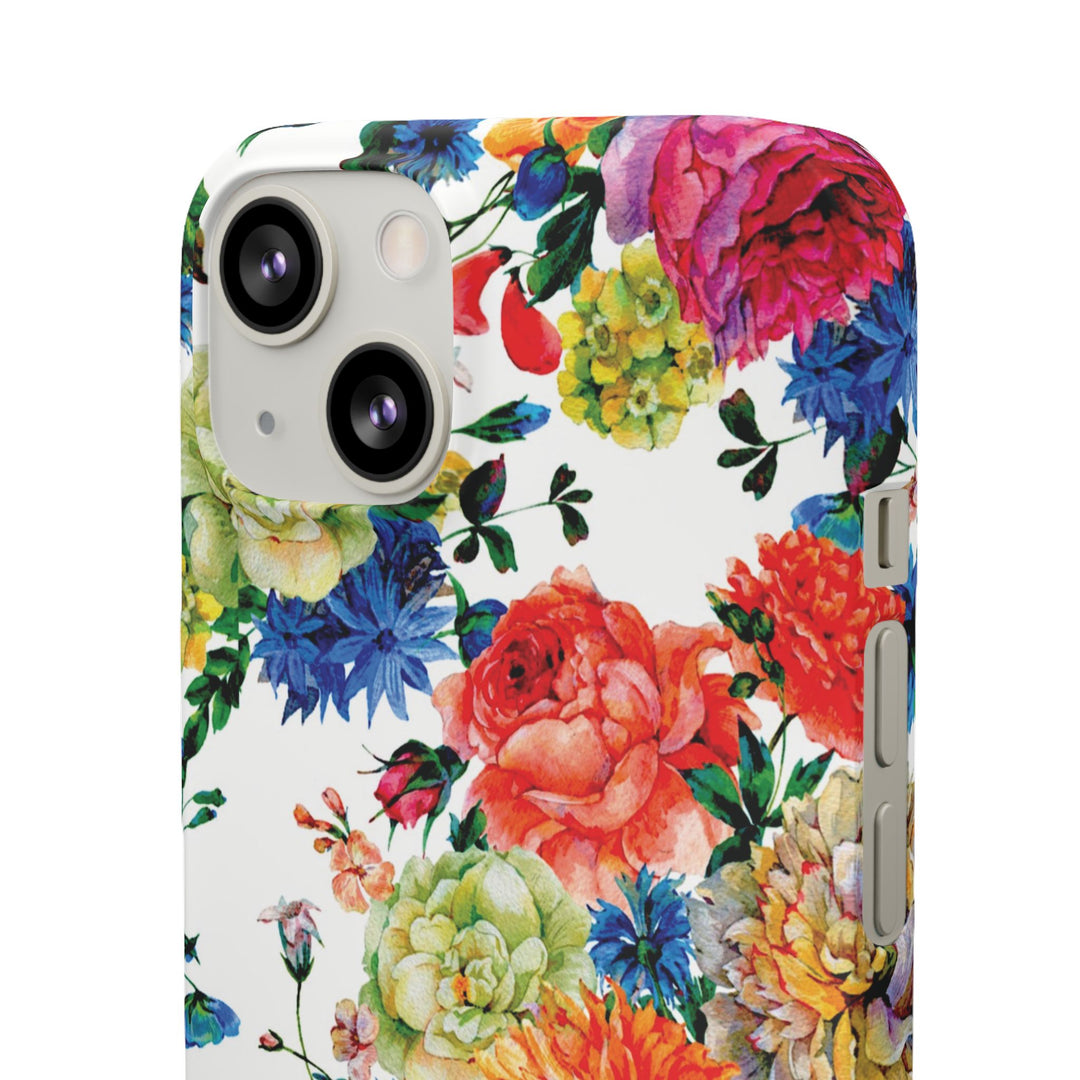Sleek Snap Colorful Flowers Cute Phone Case for iPhone 16 15 14 13 12 11 X Xs Max Xr Pro Plus Samsung Galaxy S24 S23 S22 S21 S20 Note Ultra