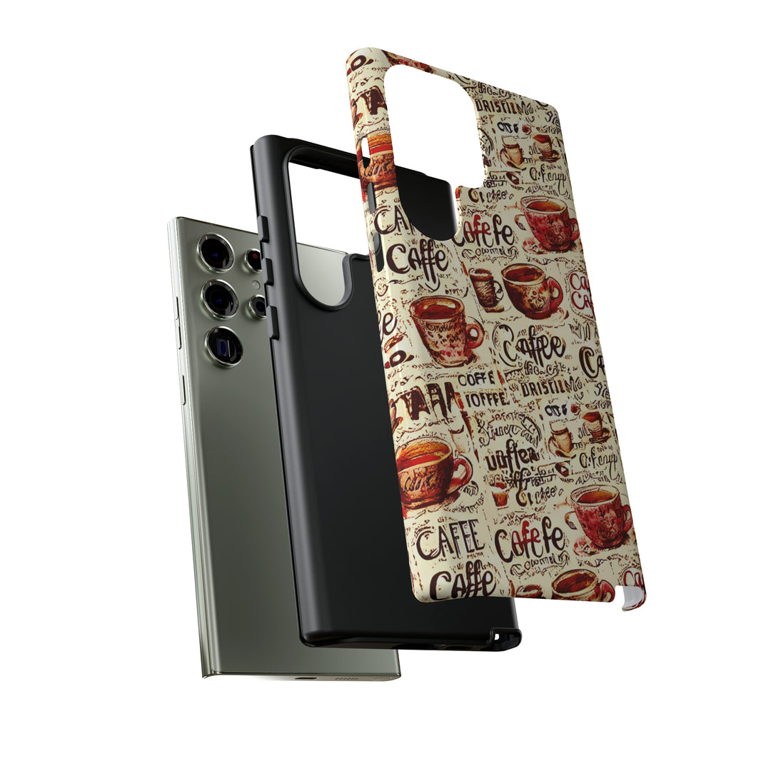 Cute Samsung Phone Case | Aesthetic Samsung Phone Case | Galaxy S23, S22, S21, S20 | Paris Coffee Cup, Protective Phone Case - Studio40ParkLane