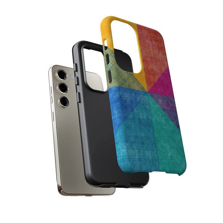 Impact Resistant, Colored Shapes, Cute Phone Cases for Samsung S24, S23, S22, S21, IPhone 15 pro Iphone 14 pro Iphone 13 IPhone 12 Iphone 11 - Studio40ParkLane