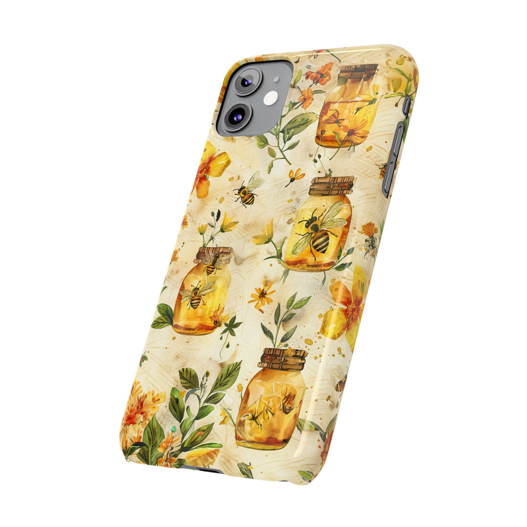 Slim Cute Phone Cases for Iphone | iPhone 15 Case | iPhone 15 Pro Max Case, Iphone 14, Iphone 14 Pro Max, Iphone 13, Honey Bees Yellow - Studio40ParkLane