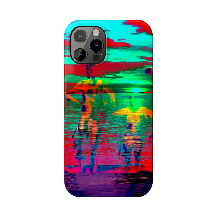 Slim Cute Phone Cases for Iphone - | iPhone 15 Case | iPhone 15 Pro Max Case, Iphone 14 Case, Iphone 14 Pro Max, Iphone 13, Sunset Mystery Dance - Studio40ParkLane