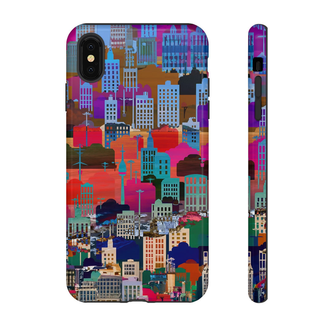 Cute Samsung Case | Cool Iphone Case | Summer City Skyline, Samsung S24, S23, S22, S21, IPhone 15 Case | Iphone 14 Case, Iphone 13 Case - Studio40ParkLane