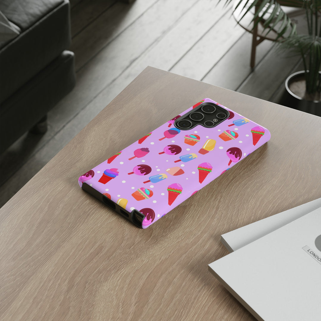 Cute Samsung Case | Cool Iphone Case | Summer Pink Ice - Cream, Samsung S24, S23, S22, S21, IPhone 15 Case | Iphone 14 Case, Iphone 13 Case - Studio40ParkLane