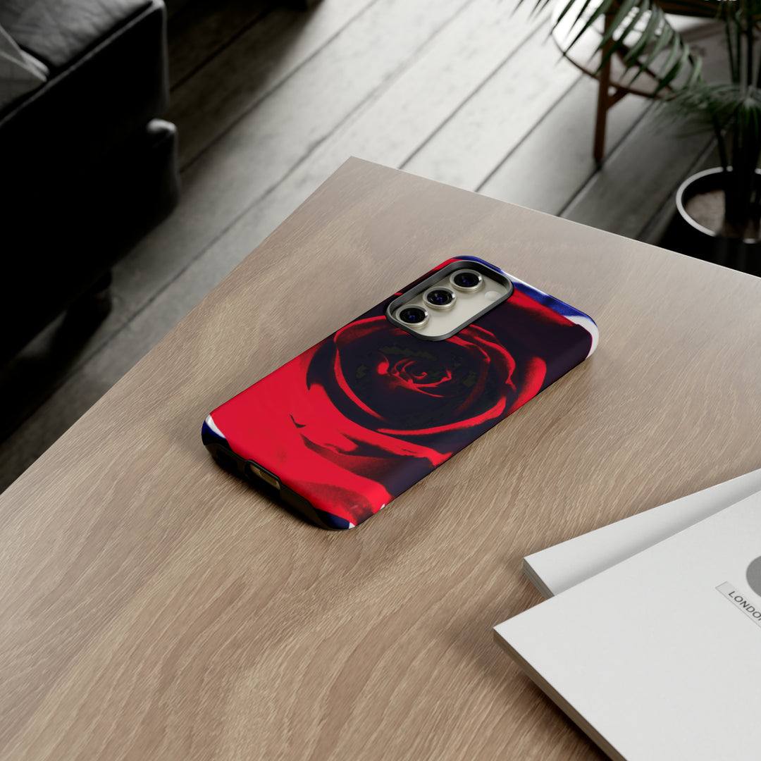 Cute Samsung Phone Case | Aesthetic Samsung Phone Case | Red Rose | Galaxy S23, S22, S21, S20 | Luxury Double Layer | Cool - Studio40ParkLane