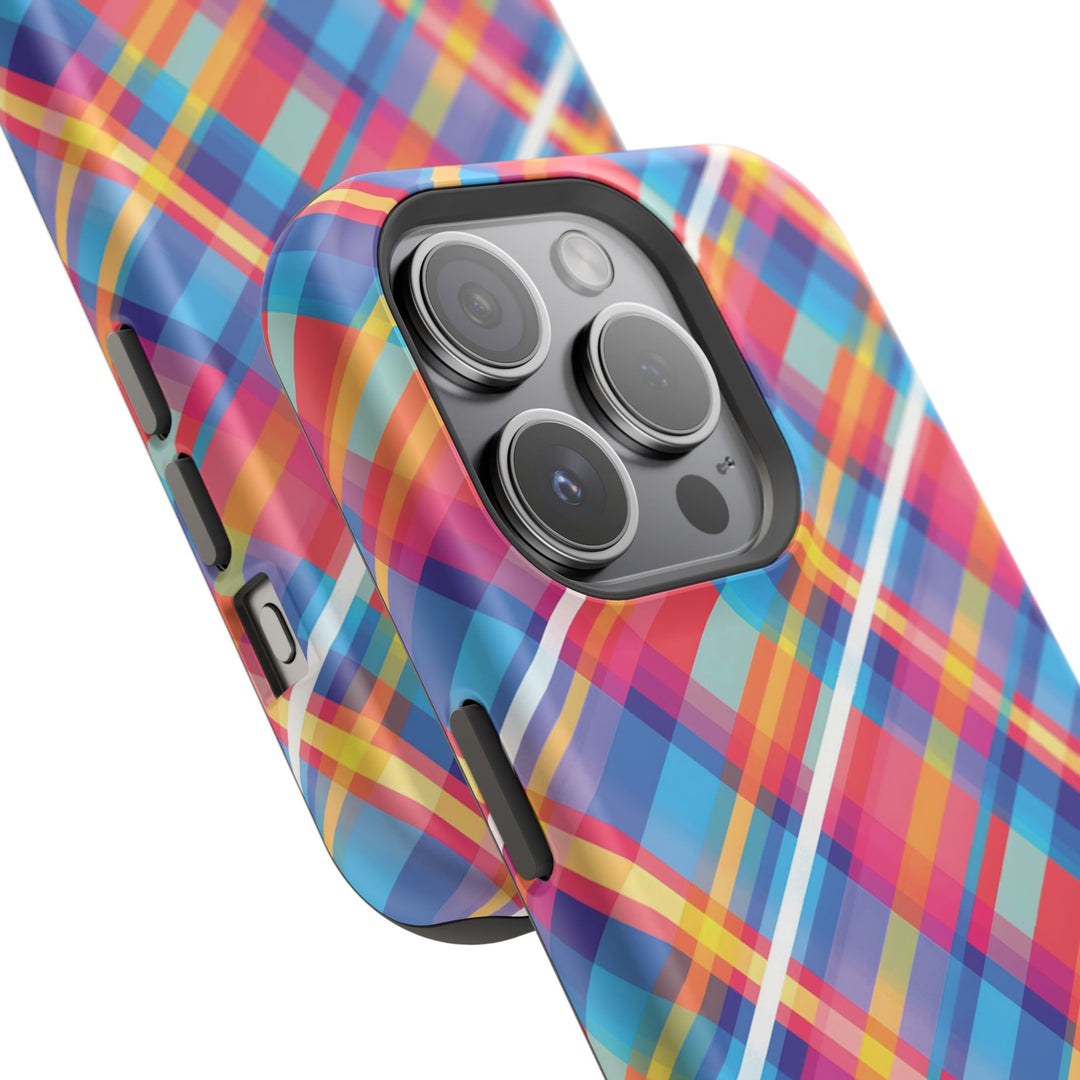 Checkered Plaid Magsafe Gift for Her Cute Phone Case for Iphone, | iPhone 16 | iPhone 15 Pro Max, Iphone 14 Pro Max, 13 12 11 10 9 8 7 - Studio40ParkLane