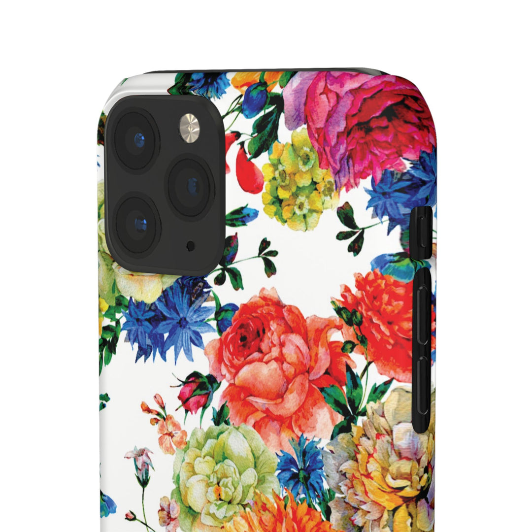 Sleek Snap Colorful Flowers Cute Phone Case for iPhone 16 15 14 13 12 11 X Xs Max Xr Pro Plus Samsung Galaxy S24 S23 S22 S21 S20 Note Ultra