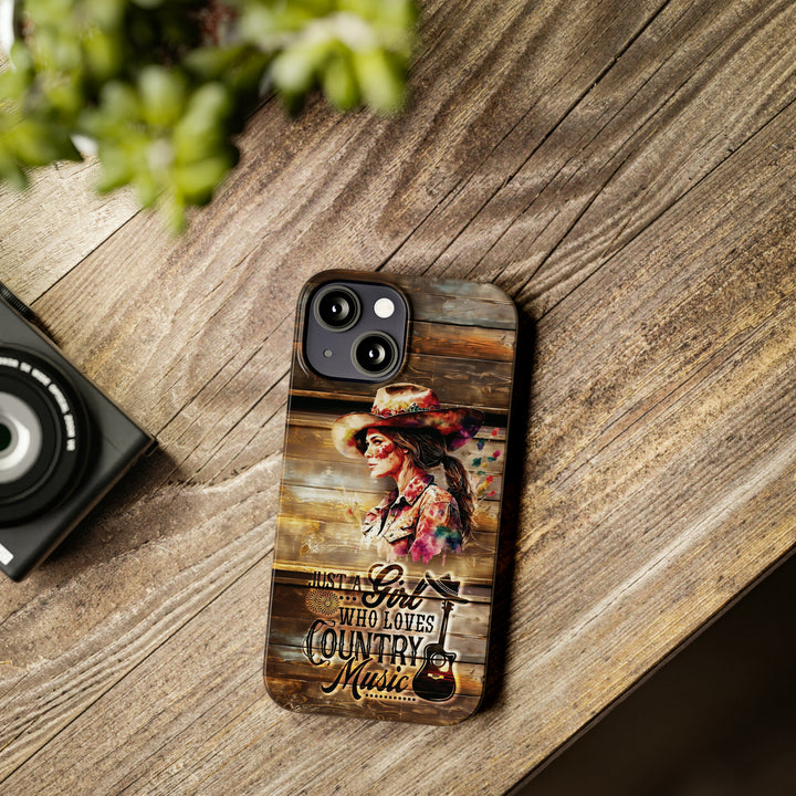 Slim Cute Phone Cases for Iphone - | iPhone 15 Case | iPhone 15 Pro Max Case, Iphone 14 Case, Iphone 14 Pro Max, Iphone 13, Country Music Girl - Studio40ParkLane