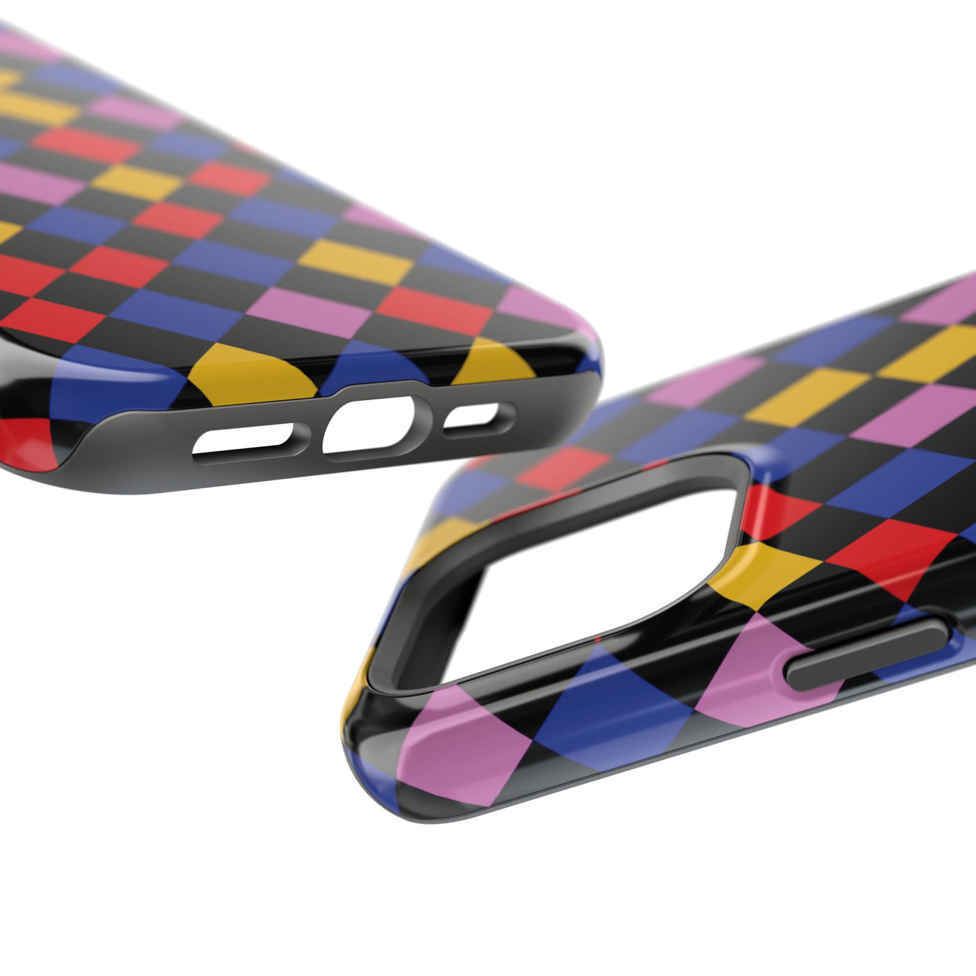 Aesthetic Colorful Checkerboard Tough Magsafe Phone Case - For iPhone 17 Pro Max iPhone 16 Pro iPhone 15 Iphone 14 Plus 13 Pro 12 11 Gift - Studio40ParkLane