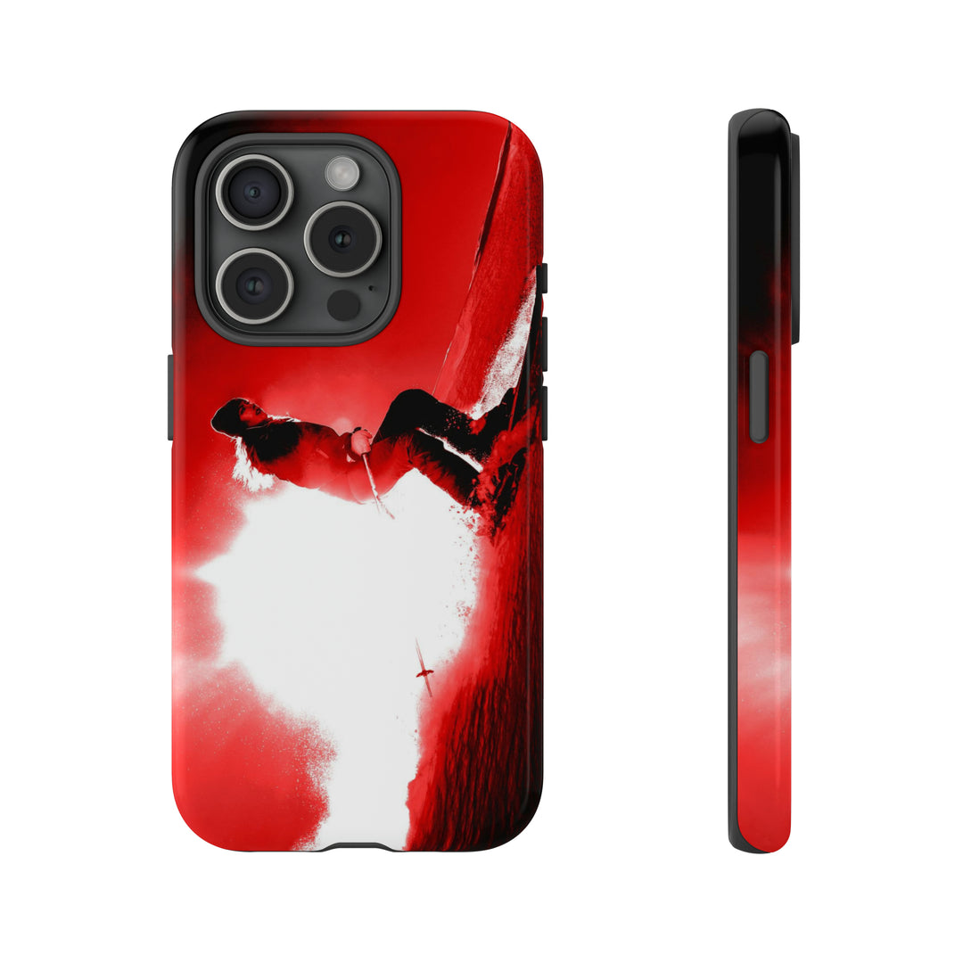 Cute IPhone Case | iPhone 15 Case | iPhone 15 Pro Max Case, Iphone 14 Case, Iphone 14 Pro Max Case IPhone Case for Art Lovers - Red Skier - Studio40ParkLane