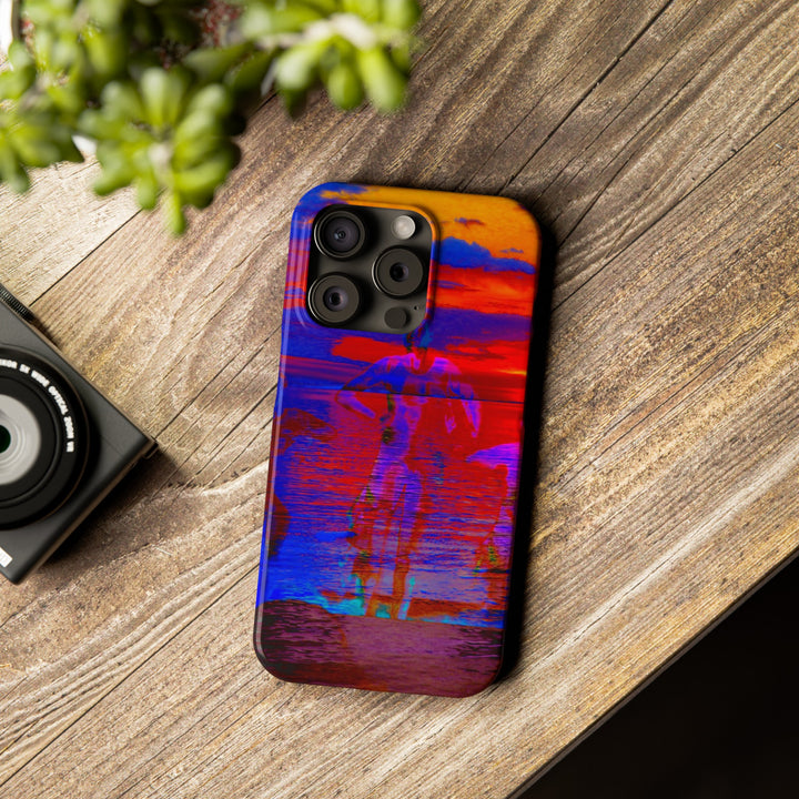 Slim Cute Phone Cases for Iphone | iPhone 15 Case | iPhone 15 Pro Max, Iphone 14 Case, Iphone 14 Pro Max, Iphone 13, Red Blue Sunset - Studio40ParkLane