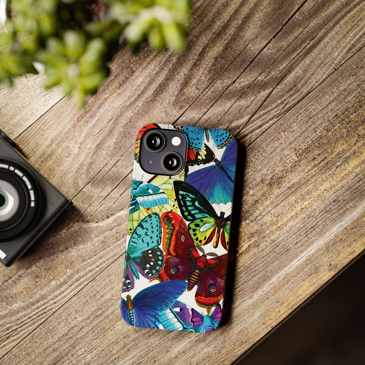 Slim Bright Butterflies Gift for Her Cute Phone Cases for Iphone 16 Pro Max | iPhone 15 Case | iPhone 15 Pro Max Case, Iphone 14, Iphone 14 Pro Max, Iphone 13 12 11 8 7 - Studio40ParkLane