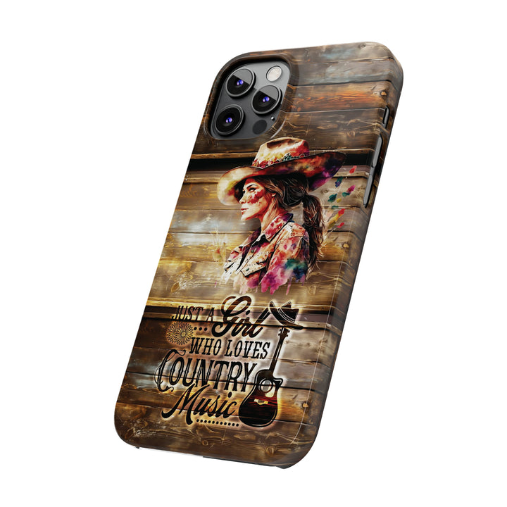 Slim Cute Phone Cases for Iphone - | iPhone 15 Case | iPhone 15 Pro Max Case, Iphone 14 Case, Iphone 14 Pro Max, Iphone 13, Country Music Girl - Studio40ParkLane