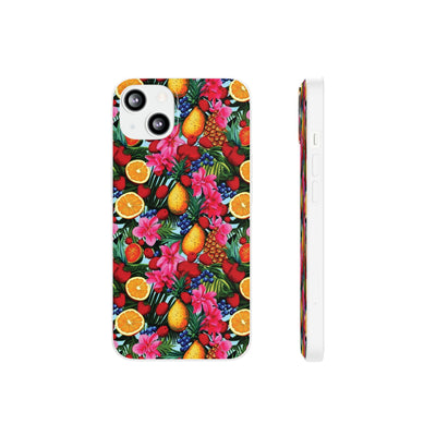 Cute Flexi Phone Cases, For Iphones and Samsung Galaxy Phones, Summer Mixed Fruit, Galaxy S23 Phone Case, Samsung S22 Case, Samsung S21, Iphone 15, Iphone 14, Iphone 13