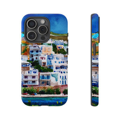 Impact Resistant, Greece House, Cute Phone Cases for Samsung S24, S23, S22, S21, IPhone 15 pro Iphone 14 pro Iphone 13 IPhone 12 Iphone 11