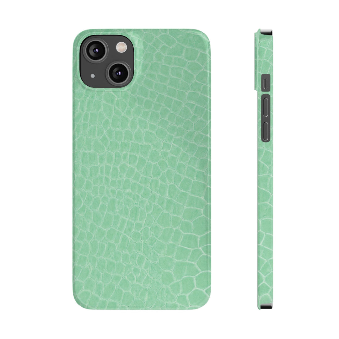Slim Non Leather Mint Color Pattern Gift for Her Cute Phone Cases for Iphone 16 Pro Max | iPhone 15 Case | iPhone 15 Pro Max Case, Iphone 14, 13, 12, 11, 10, 8, 7 - Studio40ParkLane