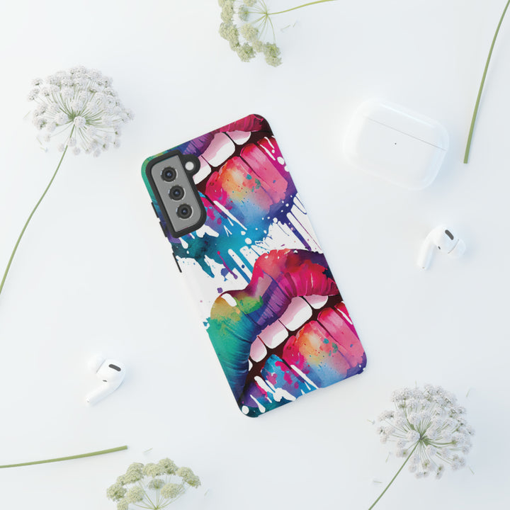 Cute Samsung Phone Case | Aesthetic Samsung Phone Case | Smile Lips Colorful | Galaxy S23, S22, S21, S20 | Luxury Double Layer | Cool - Studio40ParkLane