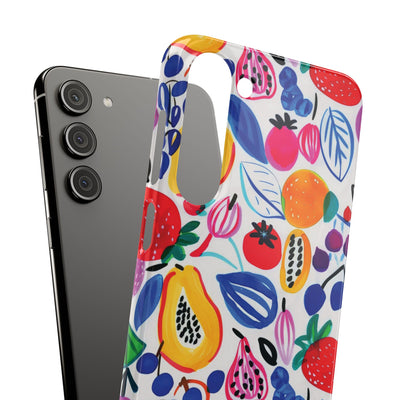 Snap Summer Fruit Gift for Her Cute Phone Cases for Samsung Galaxy S24, S23, S22, S21, S20, Plus, Ultra, Iphone 16, 15, 14, Pro and Max