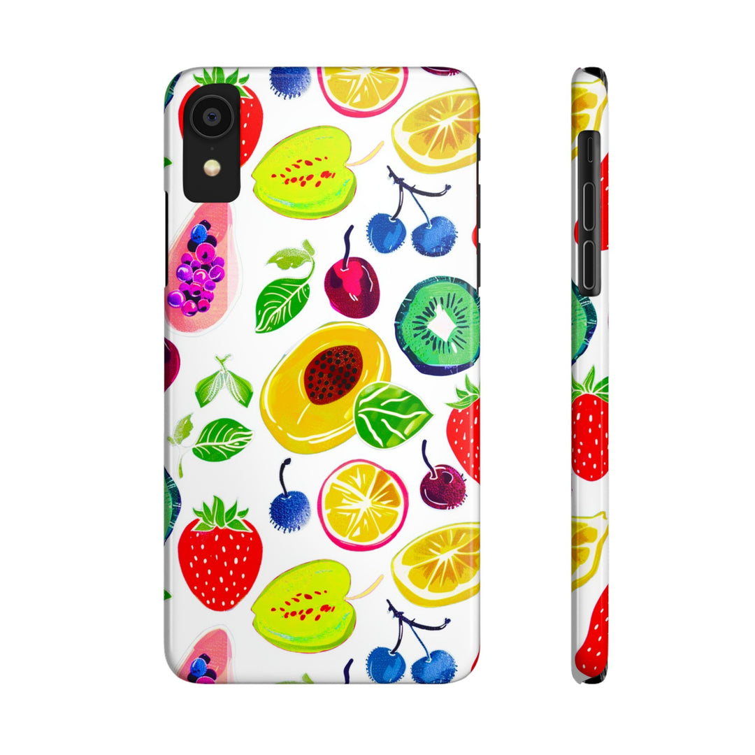 Slim Cute Phone Cases for Iphone | iPhone 15 Case | iPhone 15 Pro Max Case, Iphone 14, Iphone 14 Pro Max, Iphone 13, Summer Fruit Mix - Studio40ParkLane