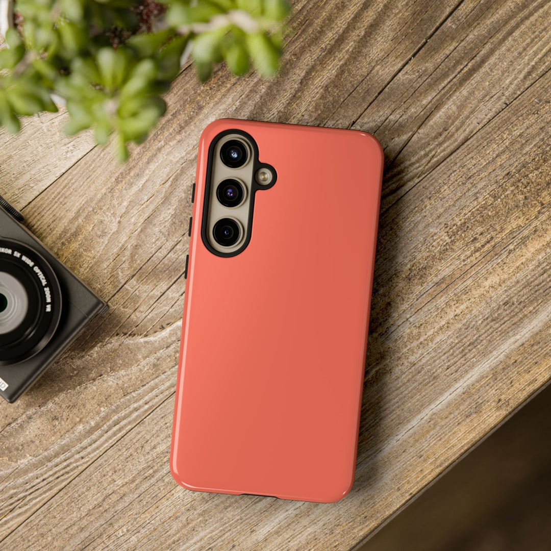 Premium Tough Coral Pink Orange Gift for Her Cute Phone Cases for Samsung S25 S24, S23, S22, S21, Iphone, 16, 15, 14, 13 Pro Max Ultra - Studio40ParkLane
