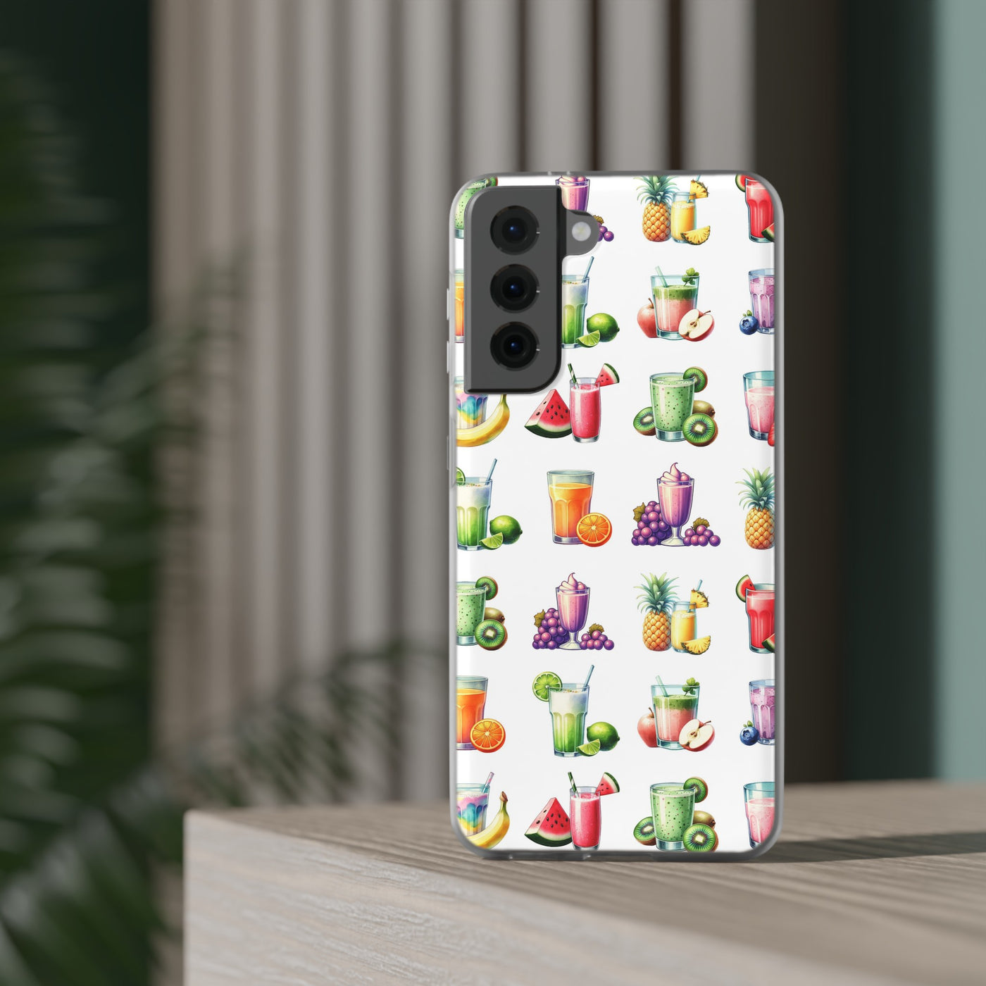 Cute Flexi Phone Cases, For Iphones and Samsung Galaxy Phones, Tropical Summer Fruit Cocktails, Galaxy S23 Phone Case, Samsung S22 Case, Samsung S21, Iphone 15, Iphone 14, Iphone 13