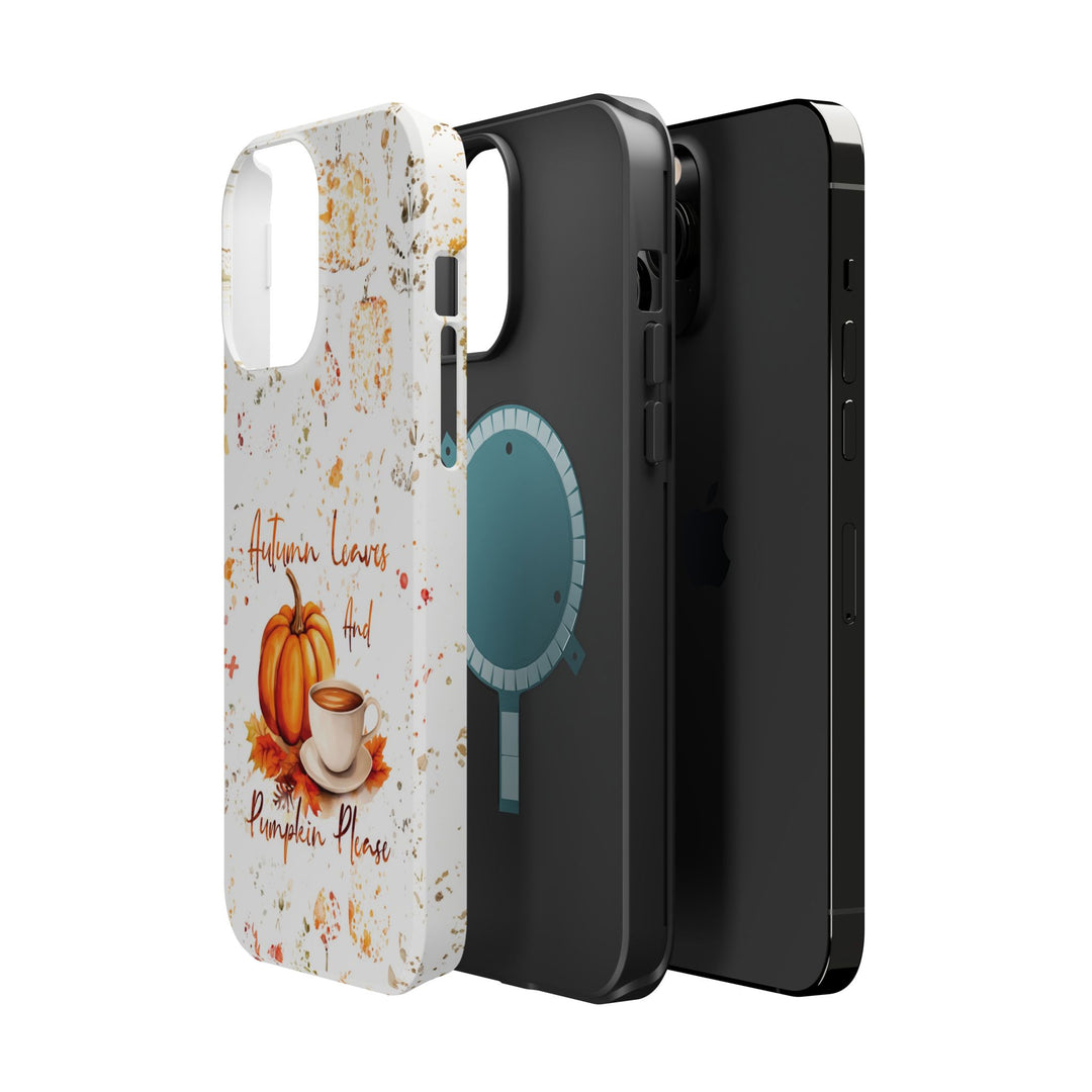 Fall Leaves Pumpkins Tough Magsafe Cute Phone Cases for Iphone | iPhone 15 Case | iPhone 15 Pro Max Case, Iphone 14, Iphone 14 13 12 11 10 9 8 7 - Studio40ParkLane