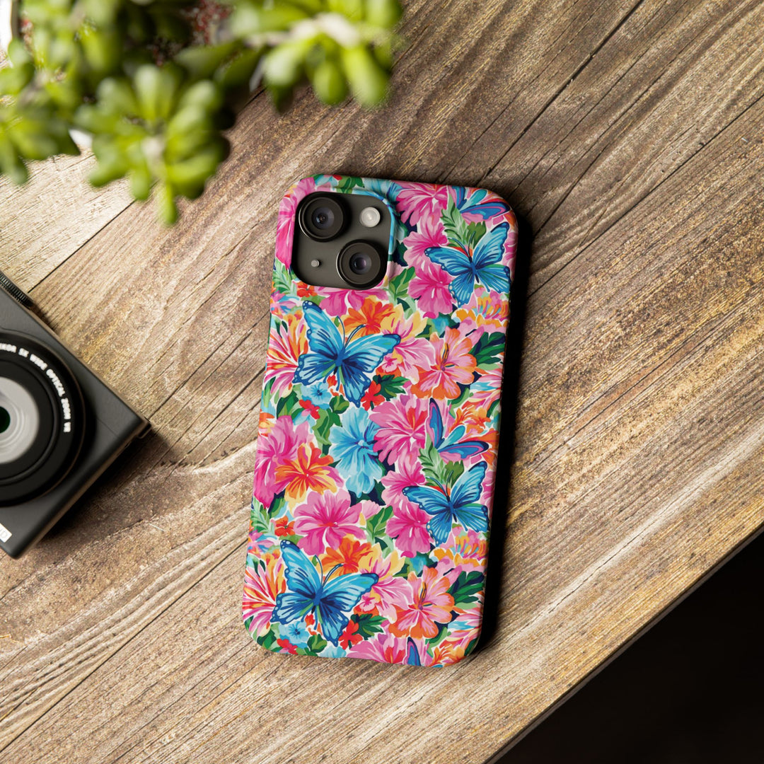 Slim Butterflies Flowers Gift for Her Cute Phone Cases for Iphone 16 Pro Max | iPhone 15 Case | iPhone 15 Pro Max Case, Iphone 14, 13, 12, 11, 10, 8, 7 - Studio40ParkLane