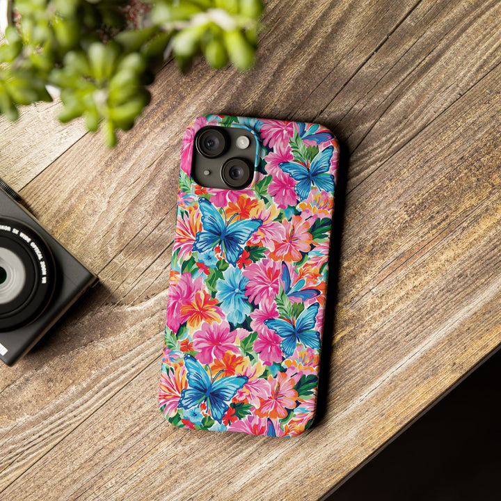Slim Butterflies Flowers Gift for Her Cute Phone Cases for Iphone 16 Pro Max | iPhone 15 Case | iPhone 15 Pro Max Case, Iphone 14, 13, 12, 11, 10, 8, 7 - Studio40ParkLane
