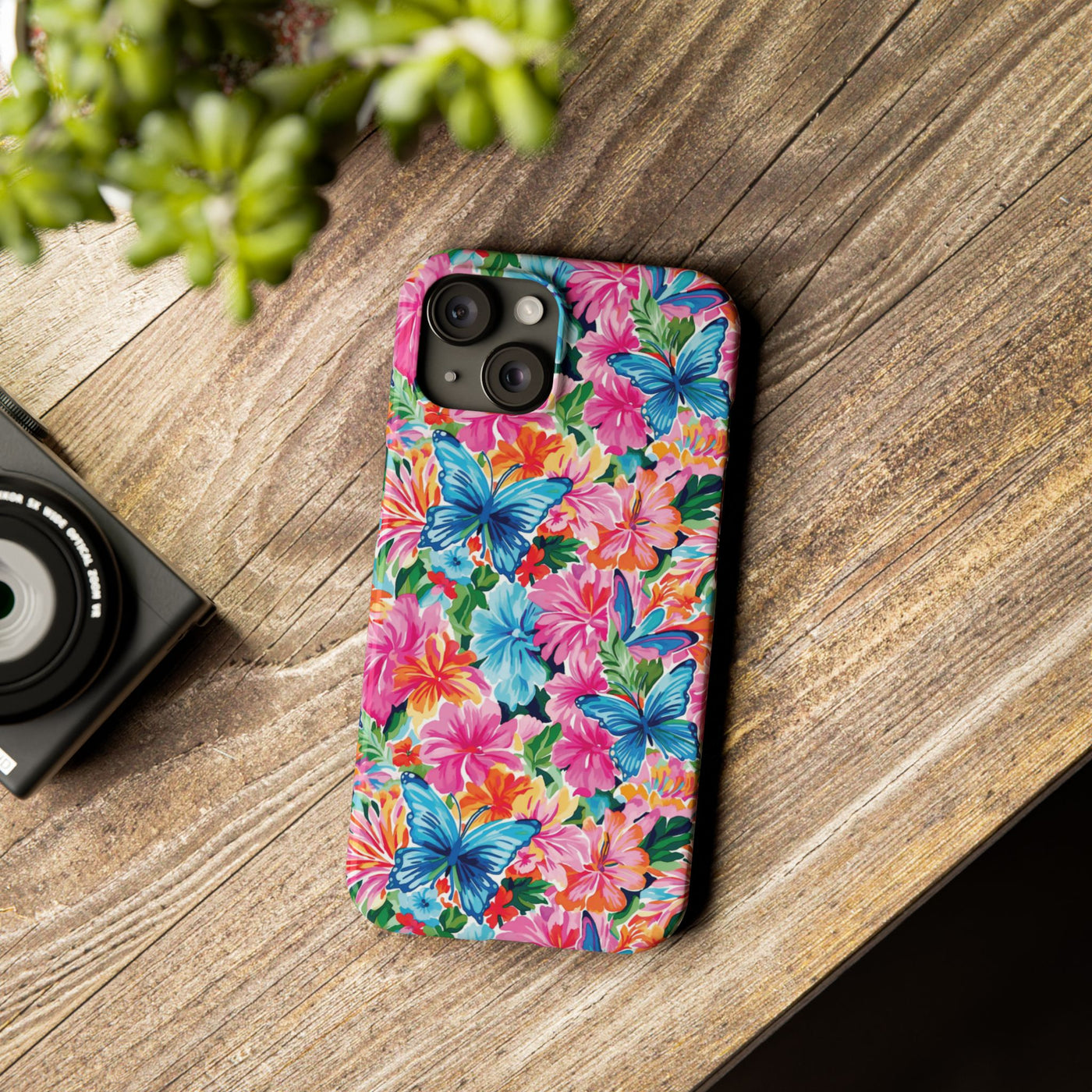Slim Butterflies Flowers Gift for Her Cute Phone Cases for Iphone 16 Pro Max | iPhone 15 Case | iPhone 15 Pro Max Case, Iphone 14, 13, 12, 11, 10, 8, 7 - Studio40ParkLane