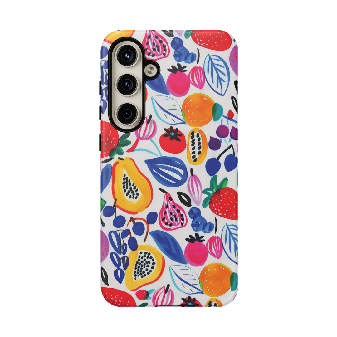 Premium Tough Summer Fruit Collage Gift for Her Cute Phone Cases for Samsung and Iphone, 16, 15, 14, S24, S23, S22, S21, S20, Plus, Ultra, Pro - Studio40ParkLane