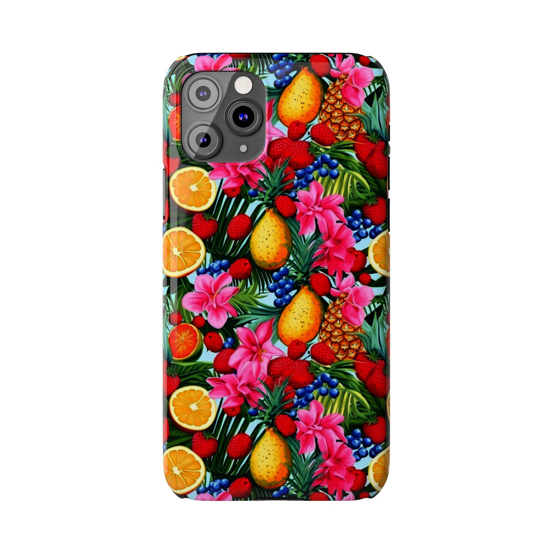 Slim Cute Phone Cases for Iphone - | iPhone 15 Case | iPhone 15 Pro Max Case, Iphone 14 Case, Iphone 14 Pro Max, Iphone 13, Summer Mixed Fruit - Studio40ParkLane