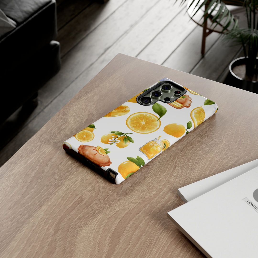 Cute Samsung Phone Case | Aesthetic Samsung Phone Case | Galaxy S23, S22, S21, S20 | Summer Fruit Lemons, Protective Phone Case - Studio40ParkLane