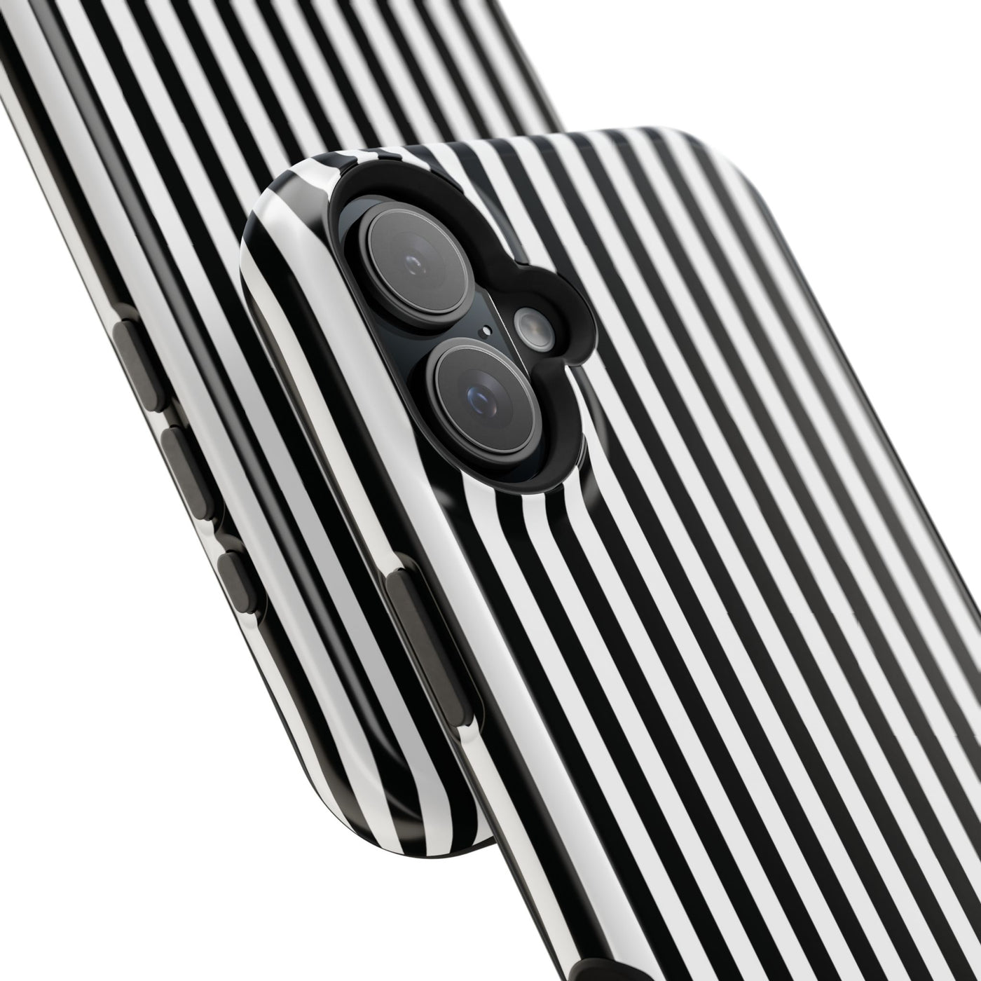 Custom Personalized Black White Striped Magsafe Phone Case for Iphone 17 - | iPhone 16 Pro Max Case | iPhone 15 Case Iphone 14 13 12 11 10 - Studio40ParkLane