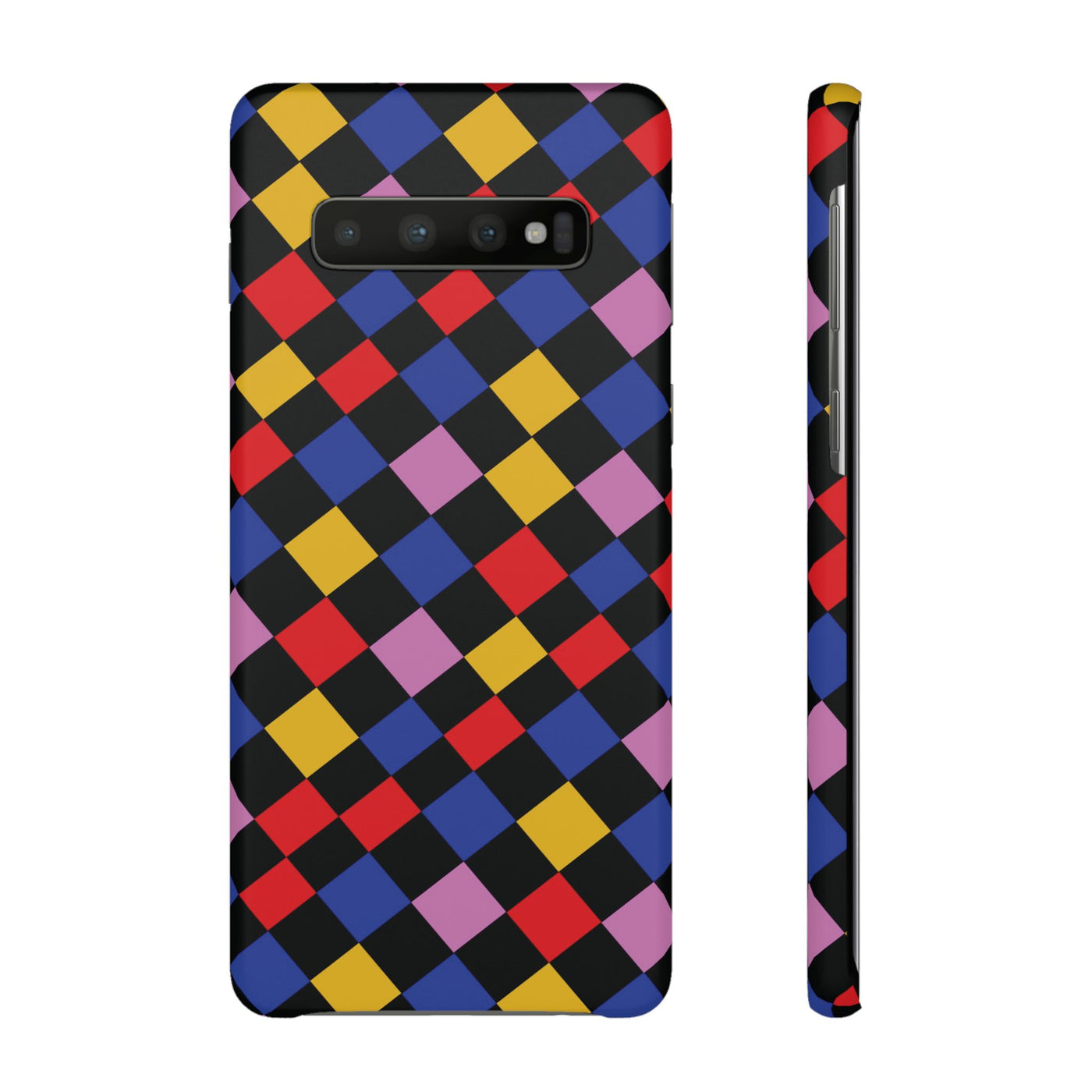 Colorful Checkerboard Cute Phone Case - Sleek Snap - for iPhone 16 15 14 13 12 11 Max Pro Plus Samsung Galaxy S24 S23 S22 S21 S20 Plus Ultra - Studio40ParkLane